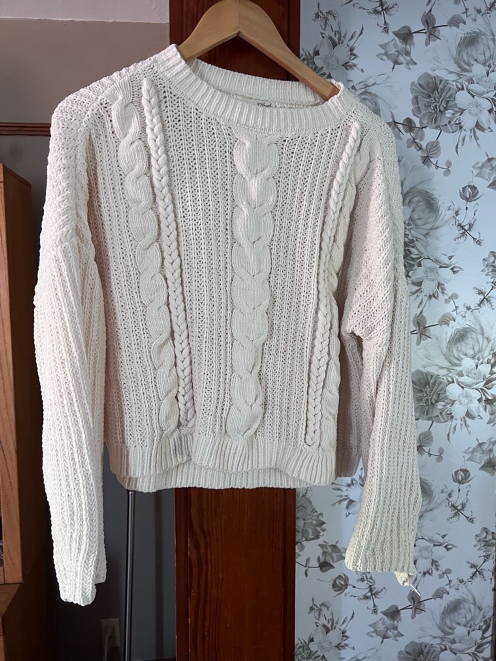 Cream Cable Knit Women's Sweater - Universal Thread